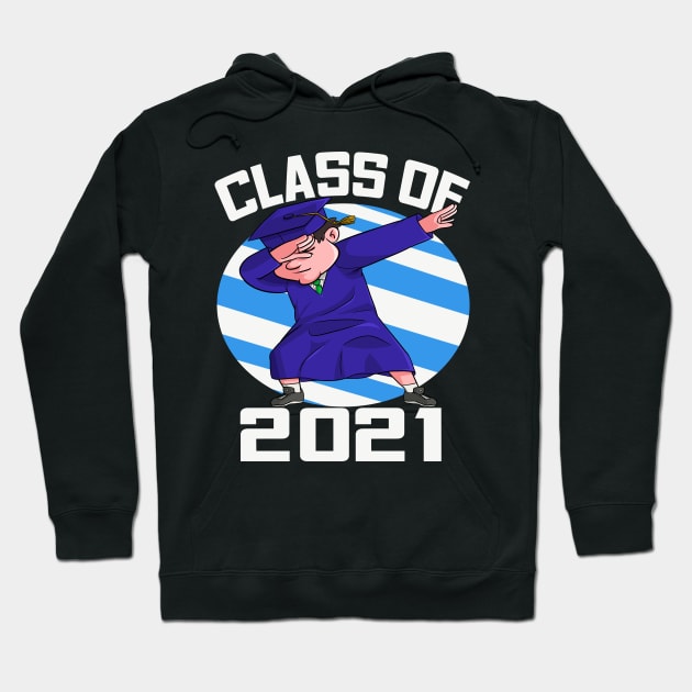 Class of 2021 Graduation Dabbing Dance Boy Hoodie by Noseking